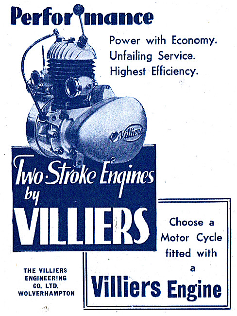 Villers Motor Cycle Engines 1943                                 
