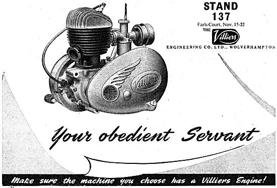 Villers Two-Stroke Motor Cycle Engines 1952                      