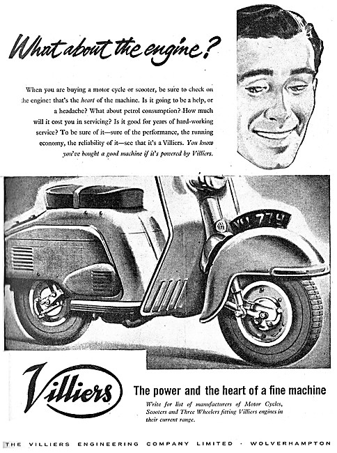 1958 Villers Motor Scooter Engines                               