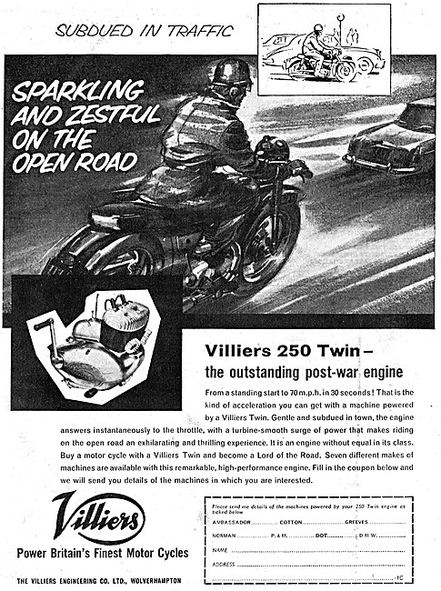 Villers Motorcycle Engines                                       