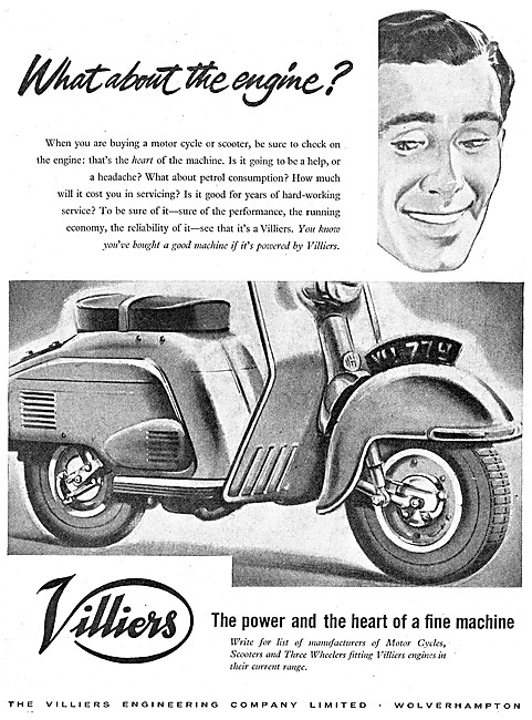Villiers Motor Scooter Engines - Villiers Two Stroke Engines     