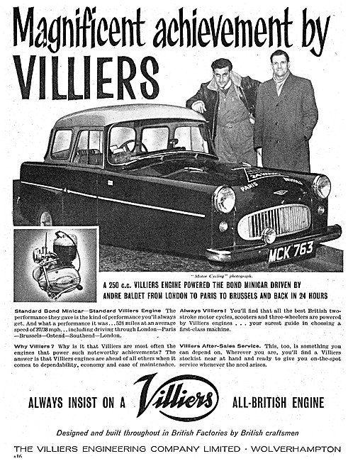 Villiers Motor Cycle & Three Wheeler Engines                     