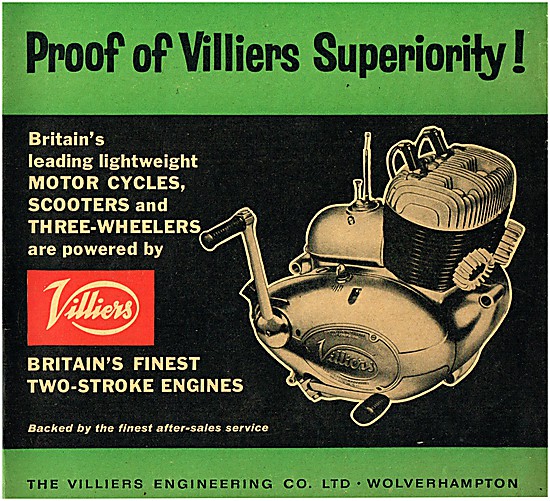 1961 Villers Two-Stroke Twin Cylinder Engines                    
