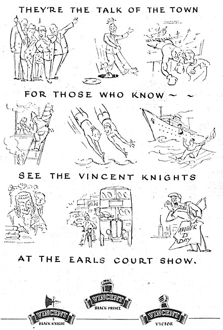 1954 Vincent Victor - Victor Black Prince - Vincent Black Knight 
