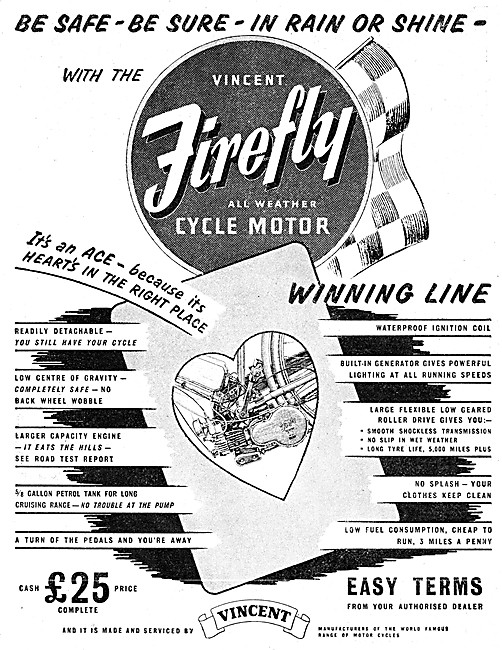 Vincent Firefly Cycle Motor                                      