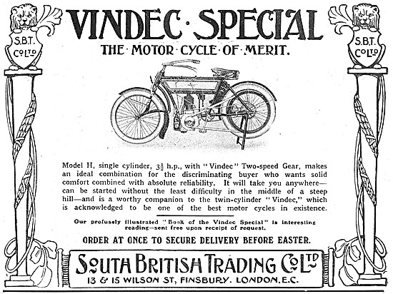 Vindec Model H 1908                                              