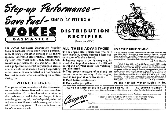 Vokes Gasmaster Distribution Rectifier 1952                      