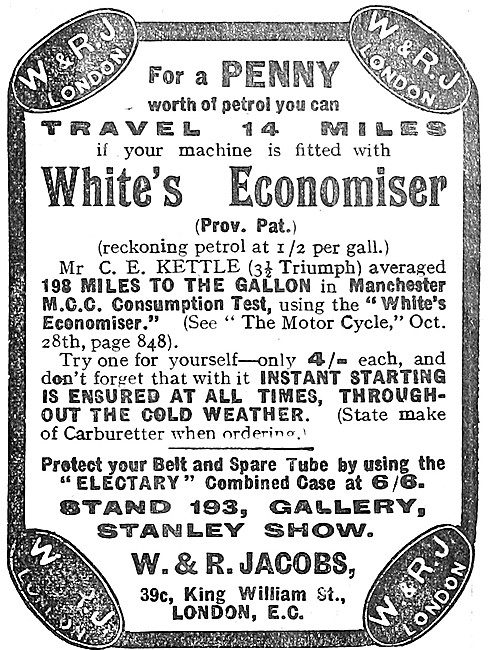 Whites Economiser 1908                                           