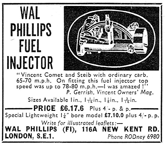 Wal Phillips Fuel Injectors                                      