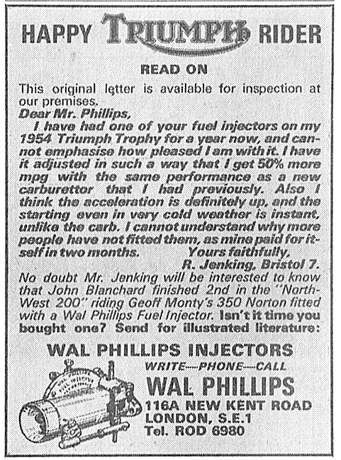 Wal Phillips Fuel Injectors                                      