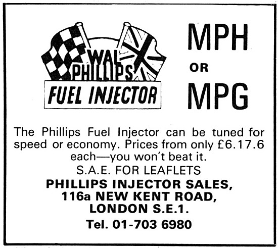 Wal Phillips Fuel Injectors                                      
