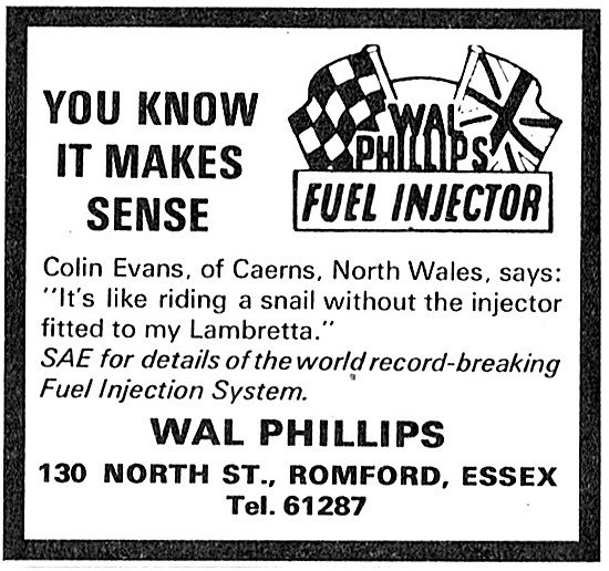 Wal Phillips Fuel Injectors For Motorcycles                      