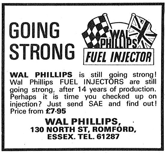 Wal Phillips Fuel Injectors 1972                                 