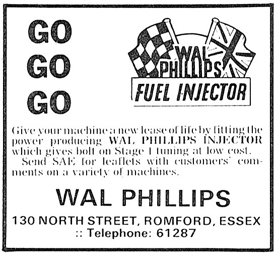 1974 Wal Phillips Fuel Injector Advert                           