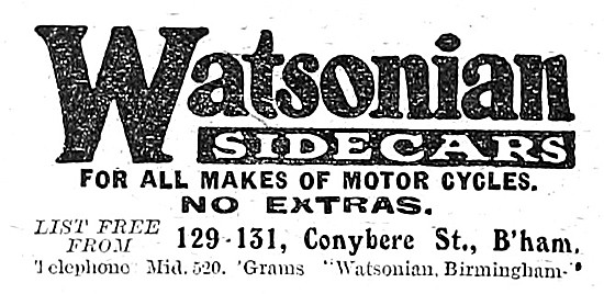 Watsonian Sidecars                                               