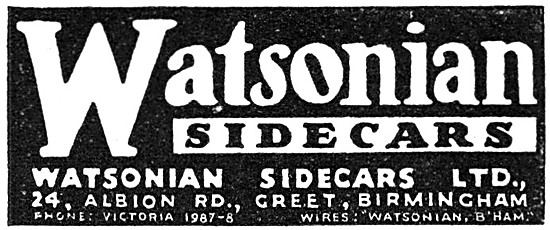Watsonian Sidecars                                               