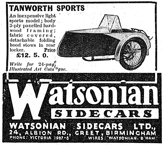 Watsonian Tanworth Sports Sidecar                                