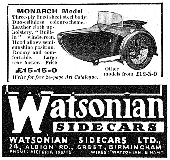 Watsonian Monarch Sidecar                                        