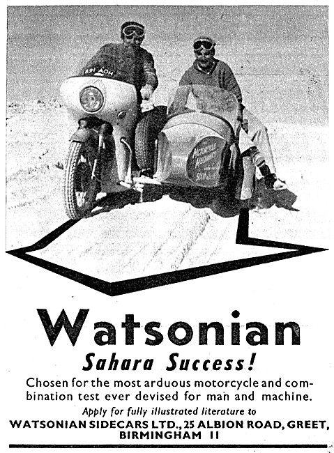 1960 Watsonian Sidecars                                          