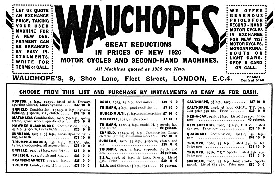 Wauchopes Motor Cycle Sales & Service                            