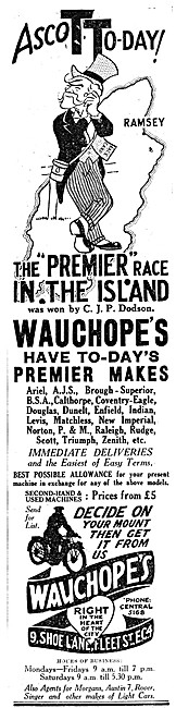 Wauchopes Motor Cycle Dealership 1929                            