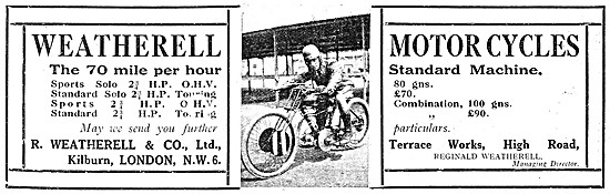 Weatherell Motor Cycles - 1922 Weatherell Sports Motor Cycle     