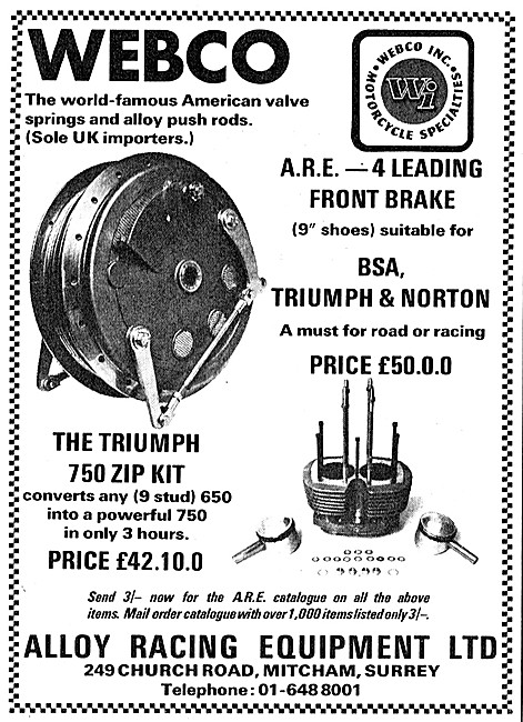 Webco Motorcycle Brake Kits & Performance Parts                  