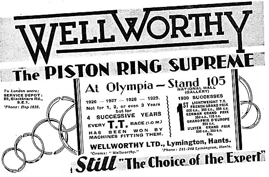 Wellworthy Piston Rings                                          