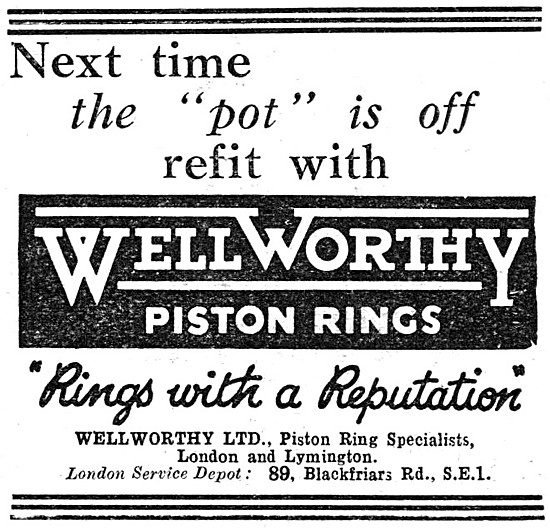 Wellworthy Piston Rings                                          