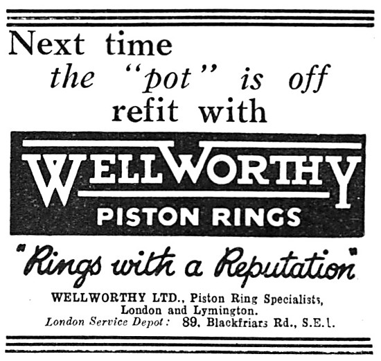 Wellworthy Piston Rings                                          