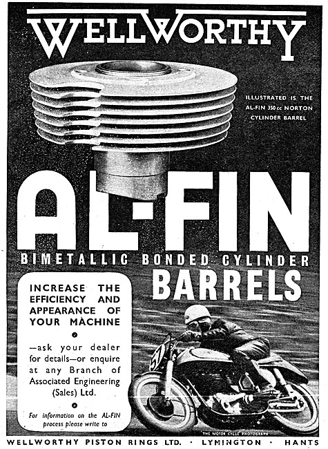 Wellworthy Piston Rings - Wellworthy Al-Fin Cylinder Barrels     