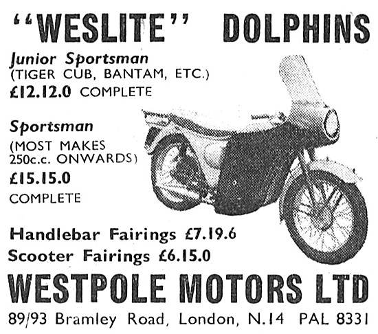 1962 Westlite Dolphin Fairings                                   