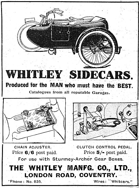 Whitley Sidecars                                                 