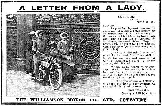 Williamson Motor Cycles                                          