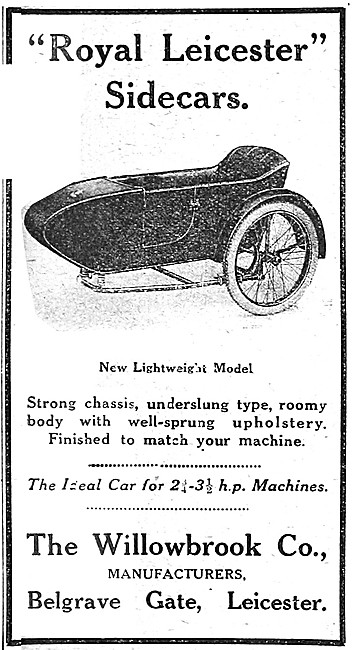 1920 Willowbrook Royal Leicester Lightweight Sidecar             