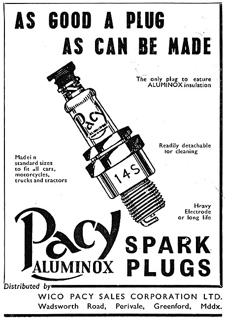 Pacy Aluminox Spark Plugs                                        