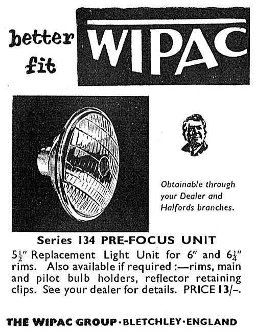 Wipac Series 134 Motorcycle Pre-Focus Unit                       