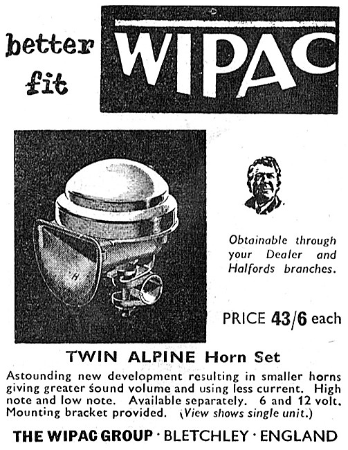 Wipac Twin Alpine Motorcycle Horn Set                            