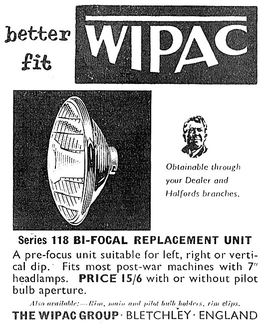 Wipac Bi-Focal Headlight Replacement Unit                        