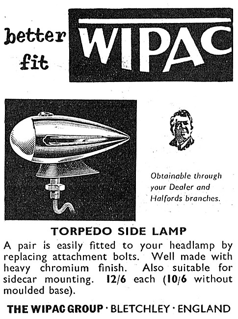 Wipac Torpedo Motorcycle Side Lamp                               