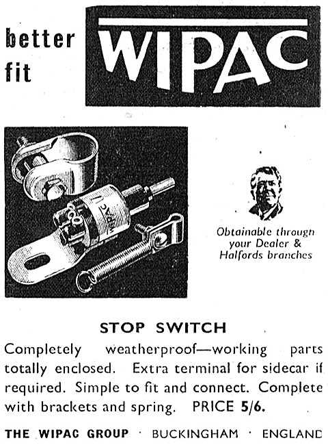 Wipac Motor Cycle Stop Switch                                    