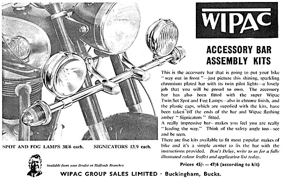 Wipac Accessory Bar Kit - Wipac Signicators                      
