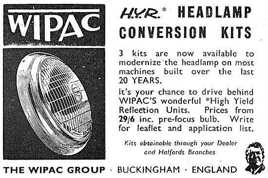 Wipac HYR Motor Cycle Headlamp Conversion Kits                   