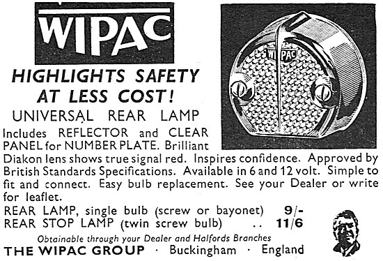 Wipac Universal Rear Lamp 1961                                   