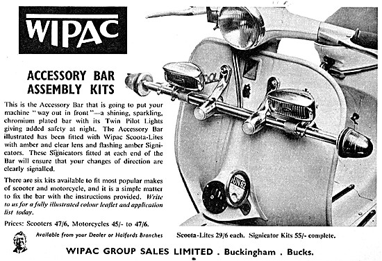 Wipac Motor Scooter Accessory Bar Kits                           
