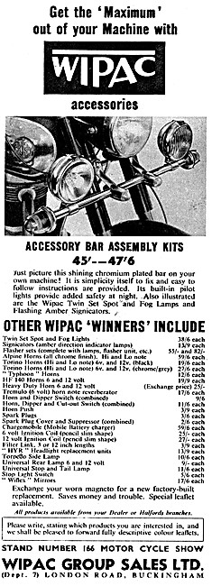 Wipac Acessory Bar Kits                                          