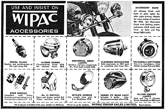Wipac Motor Cycle Accessories                                    