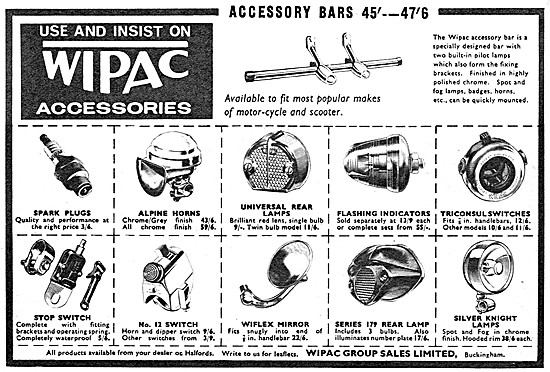 Wipac Motorcycle Accessories                                     