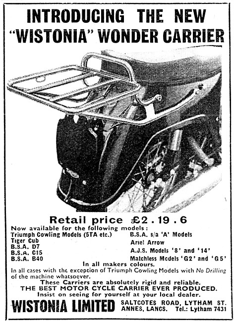 Wistonia Luggage Carrier                                         