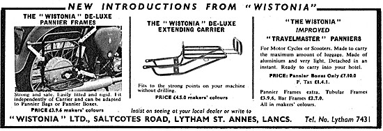 Wistonia Panniers & Motorcycle Luggage Carriers                  